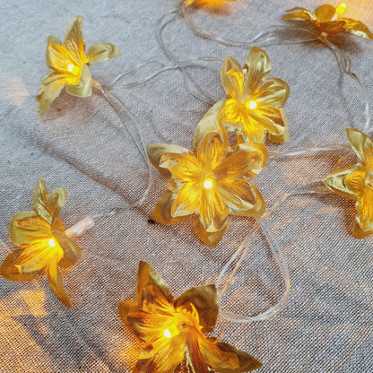 Golden Flower String Light - 4 Meter