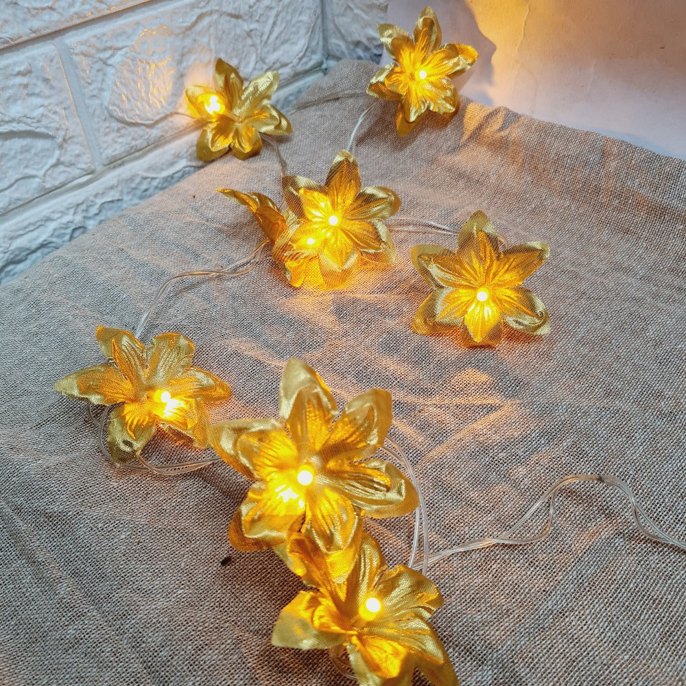 Glimmer Lightings home decoration flower fairy string lights for Diwali Christmas Party balcony and weddings