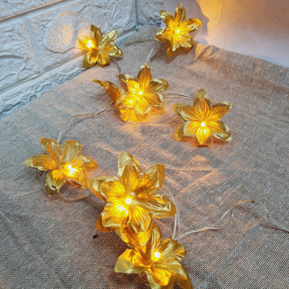 Golden Flower String Light - 4 Meter