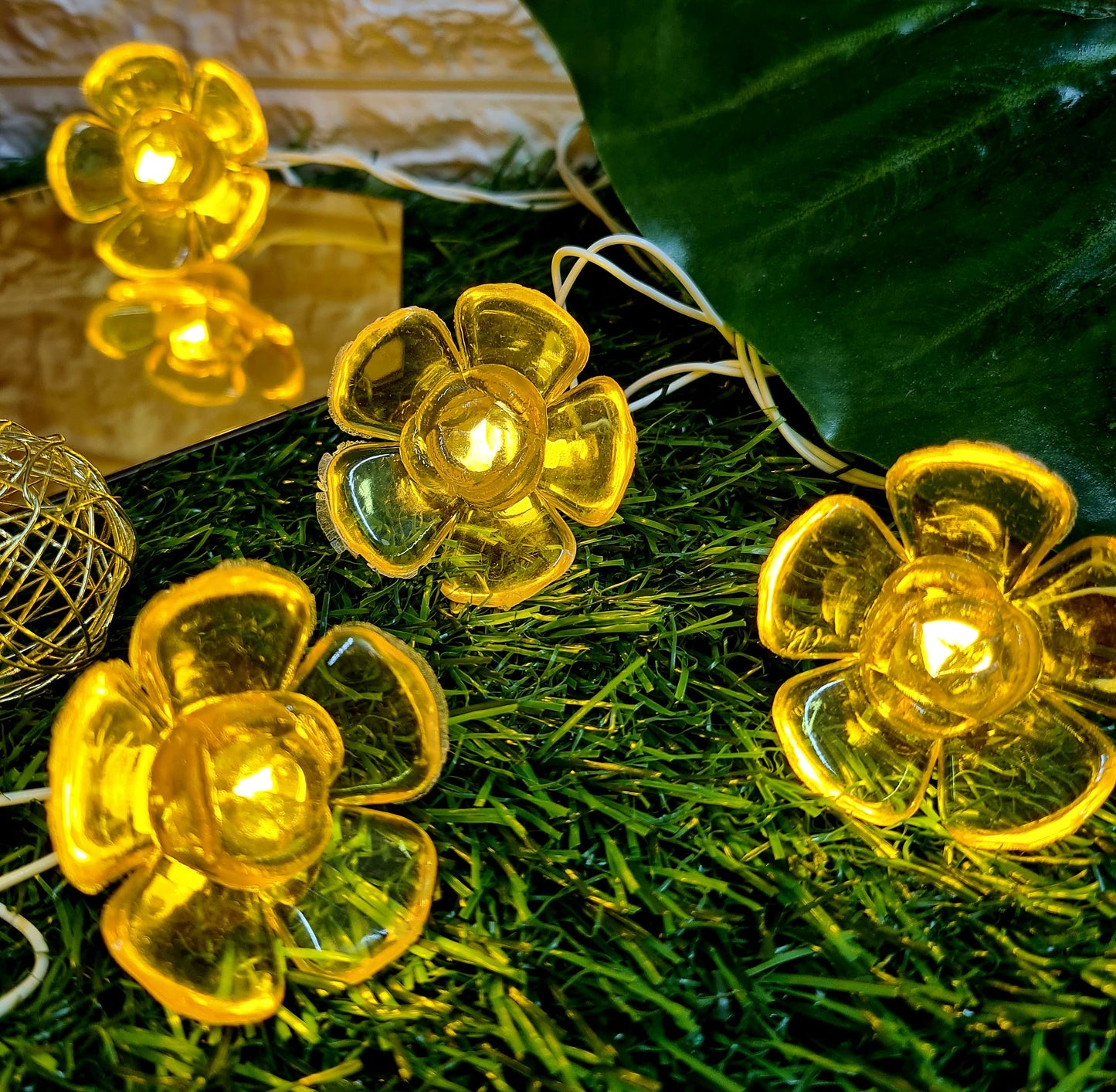 Crystal Flower String Light - 4 Meter