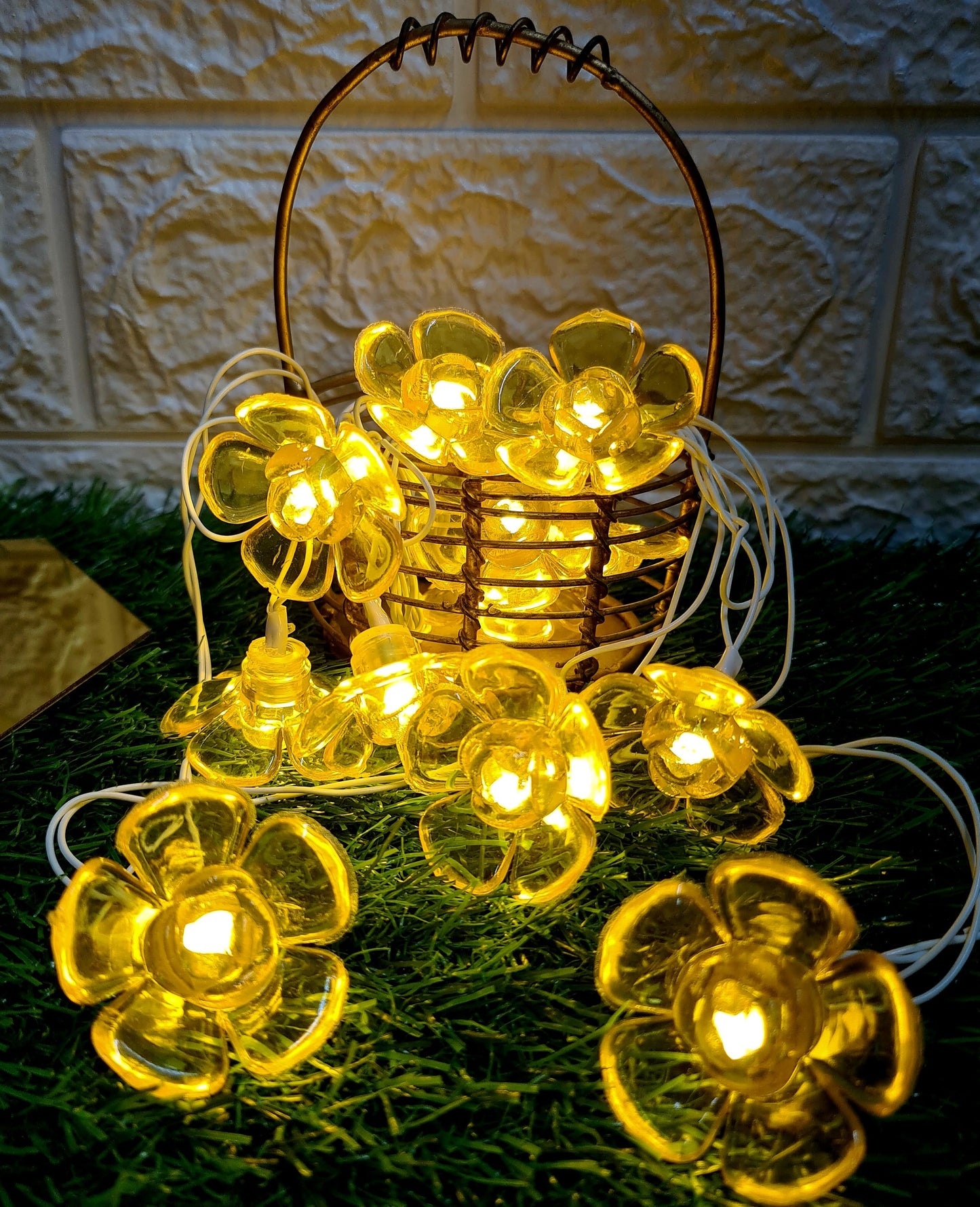 Crystal Flower String Light - 4 Meter