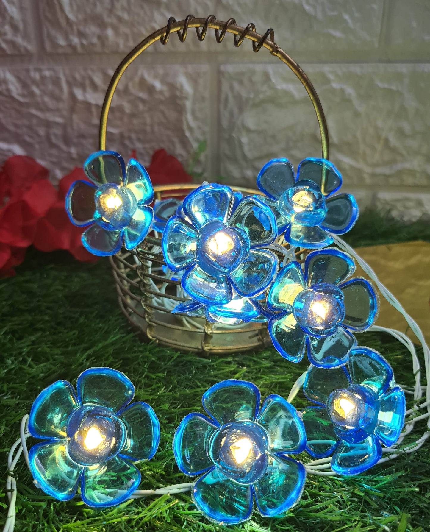 Crystal Flower String Light - 4 Meter