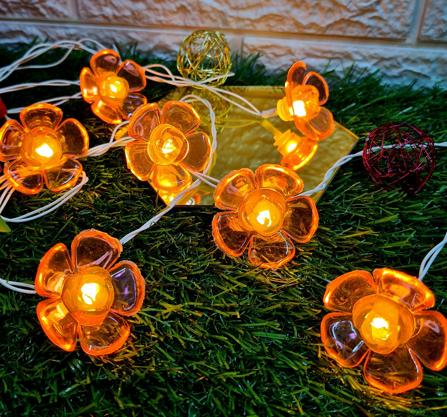 Crystal Flower String Light - 4 Meter