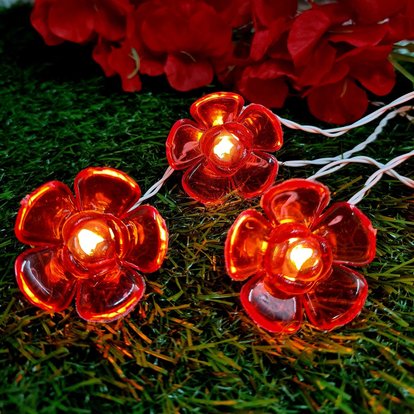 Crystal Flower String Light - 4 Meter