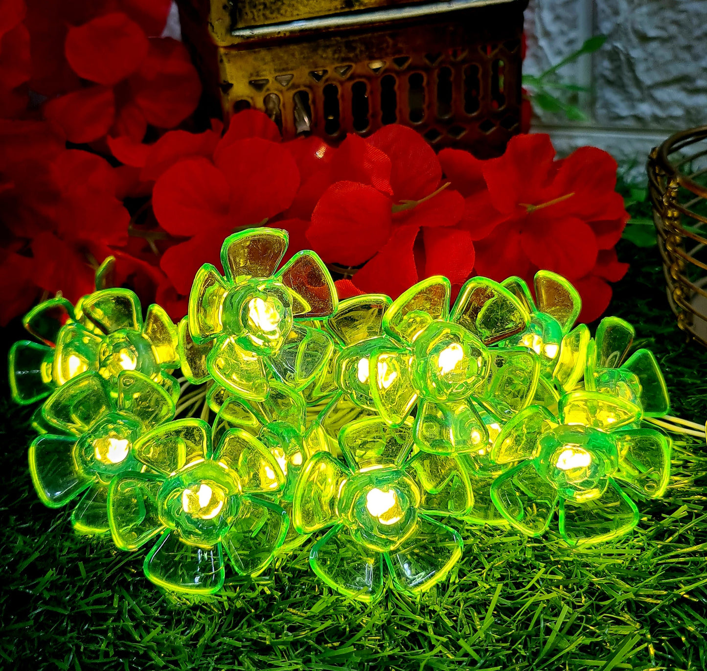 Crystal Flower String Light - 4 Meter