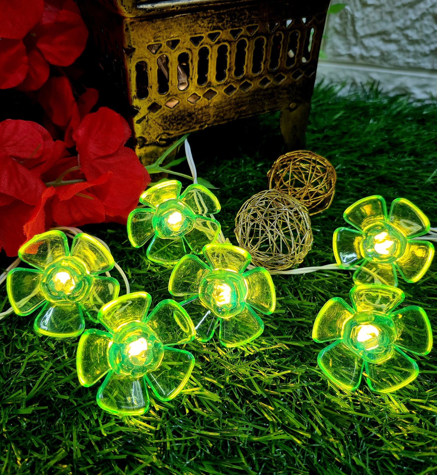 Crystal Flower String Light - 4 Meter