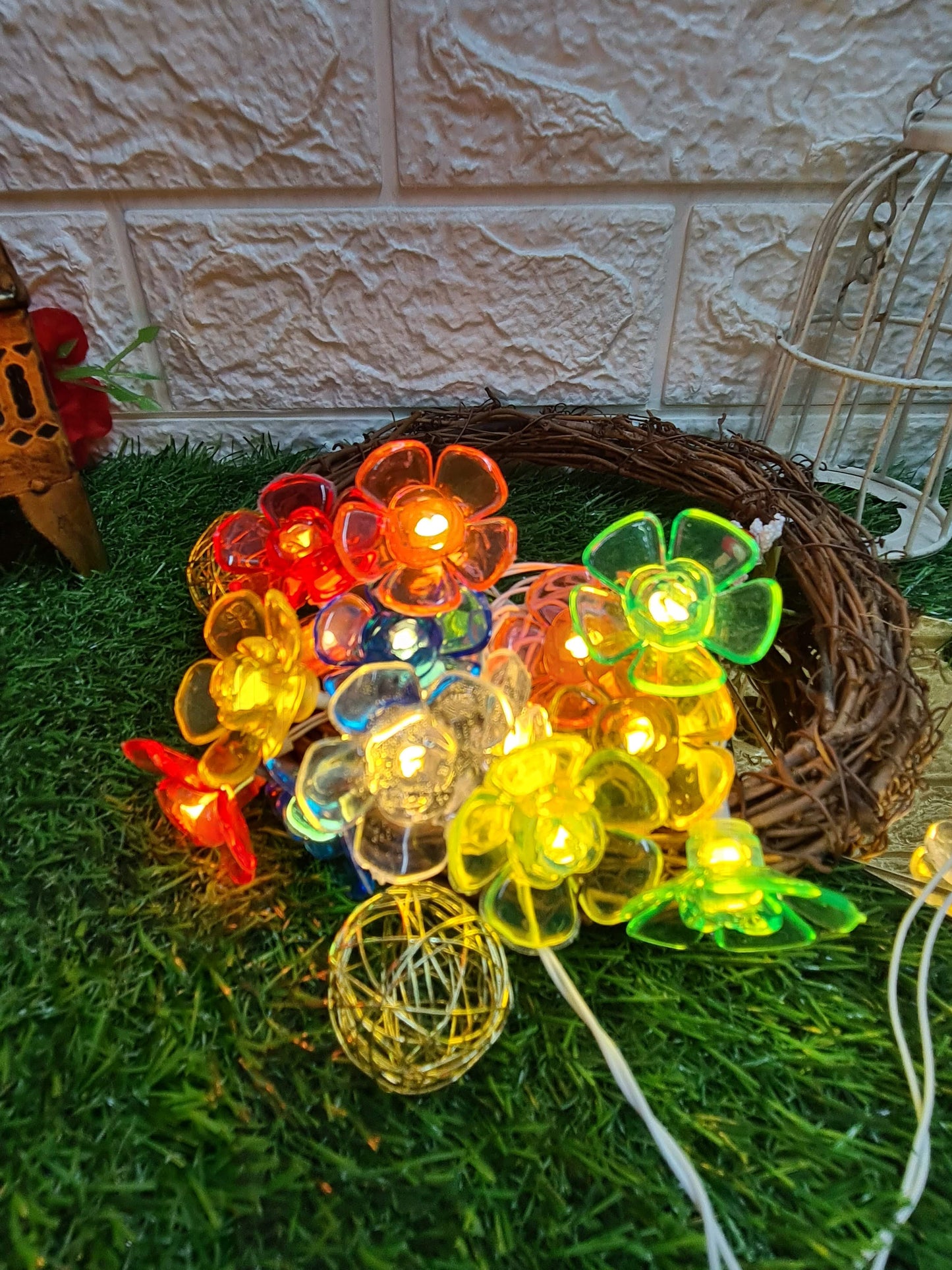 Crystal Flower String Light - 4 Meter