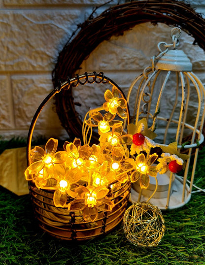 Mini Silicon Flower String Light - 4 Meter