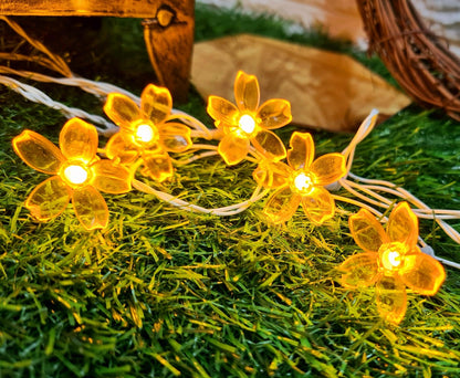 Mini Silicon Flower String Light - 4 Meter