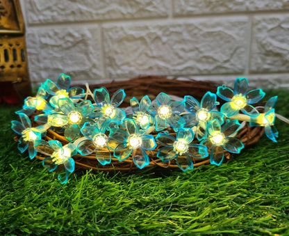 Mini Silicon Flower String Light - 4 Meter