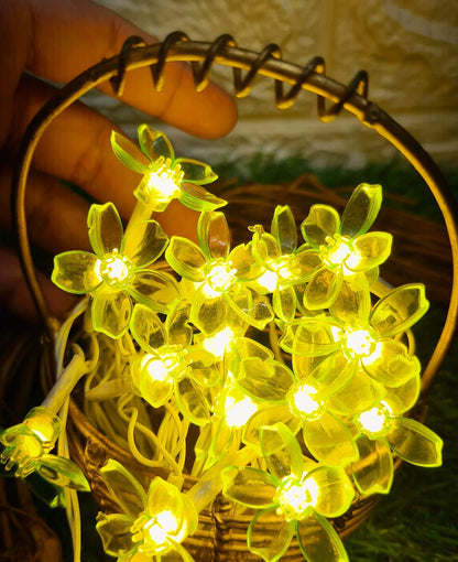 Mini Silicon Flower String Light - 4 Meter