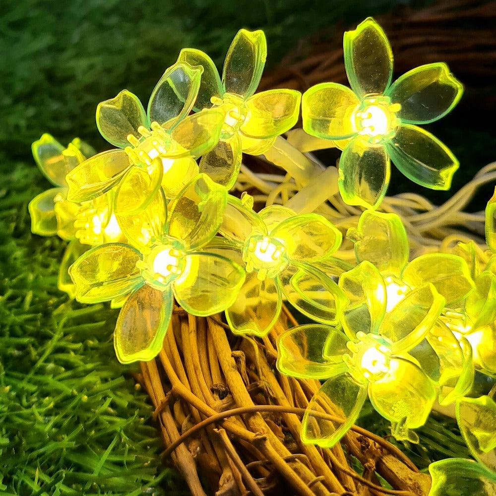 Mini Silicon Flower String Light - 4 Meter