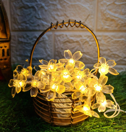 Mini Silicon Flower String Light - 4 Meter