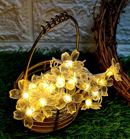 Mini Silicon Flower String Light - 4 Meter