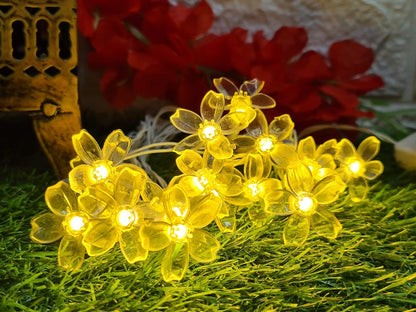 Mini Silicon Flower String Light - 4 Meter