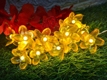 Medium Silicon Flower String Light - 4 Meter