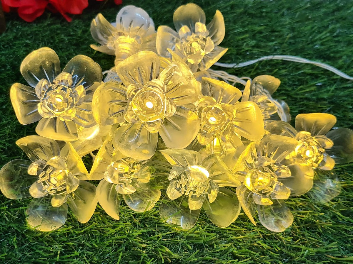 Big Silicon Flower String Light - 4 Meter