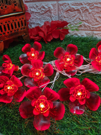 Big Silicon Flower String Light - 4 Meter