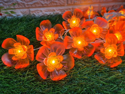 Big Silicon Flower String Light - 4 Meter