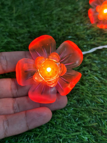 Big Silicon Flower String Light - 4 Meter