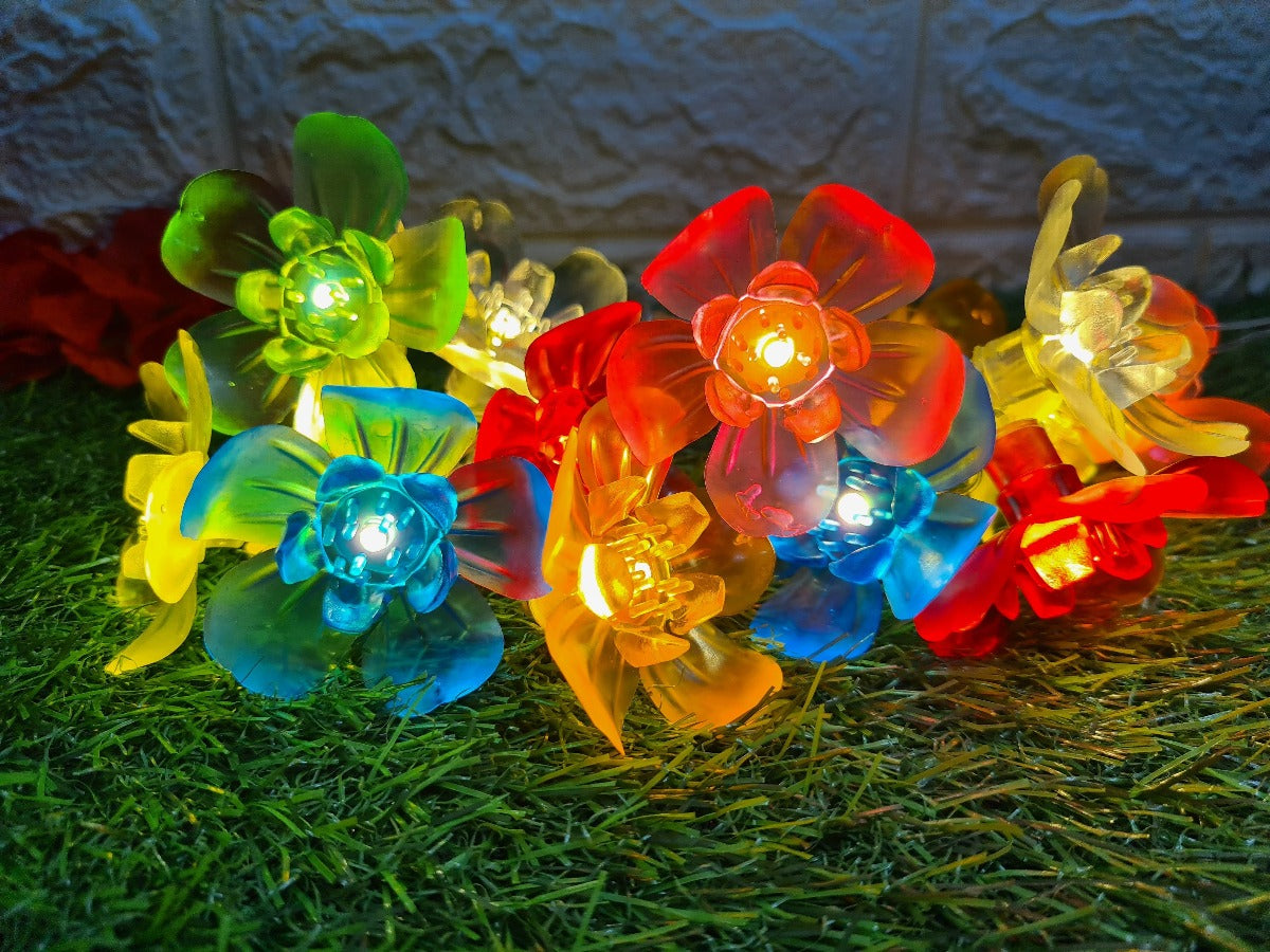 Big Silicon Flower String Light - 4 Meter