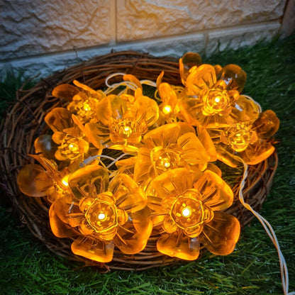 Big Silicon Flower String Light - 4 Meter