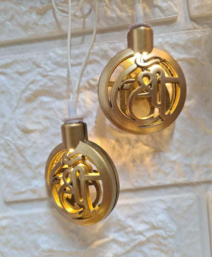 Om, Satiya, Shree, Ek-Onkar - String Light - 4 Meter