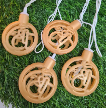 Om, Satiya, Shree, Ek-Onkar - String Light - 4 Meter