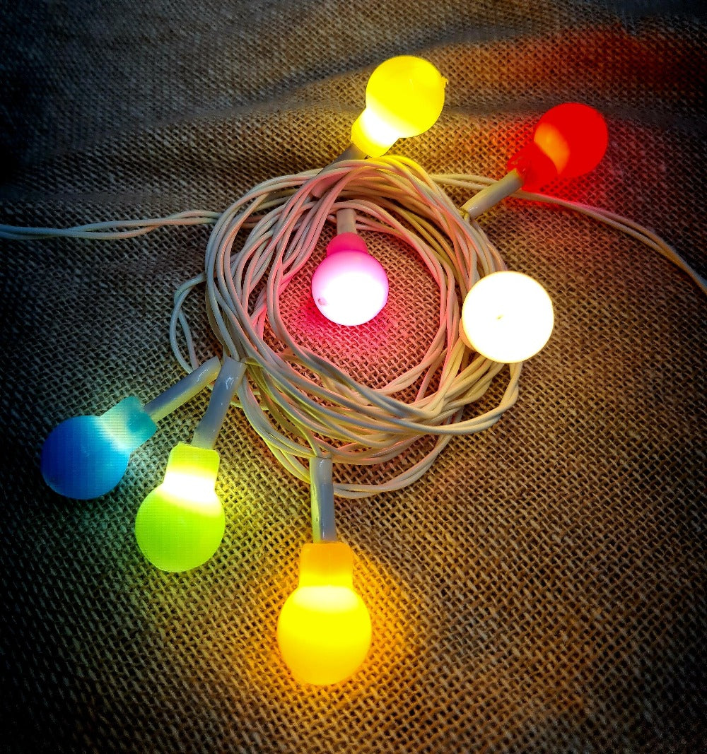 Glimmer Lightings home decoration bedroom mini ball LED ladi string lights for Diwali Christmas Party balcony and weddings