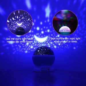 Star Moon Lamp Light USB Powered (Multicolour)