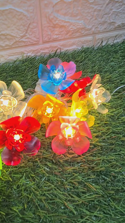 Big Silicon Flower String Light - 4 Meter