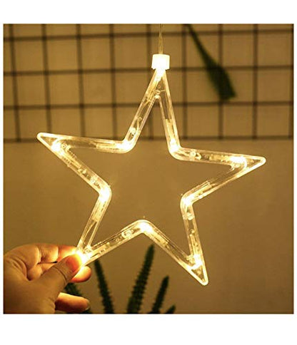 Star Curtain String Light (Warm White, 12 Stars)
