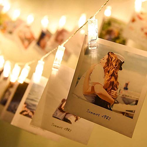 Glimmer Lightings home decoration bedroom Photo clip LED string lights for Diwali Christmas Party balcony and weddings