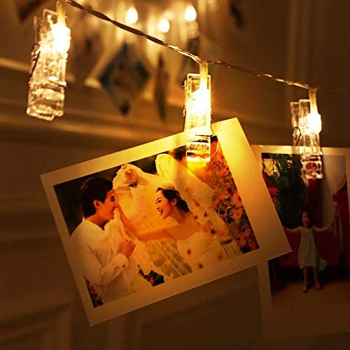 Photo Clip String Light 10 Lamps (Warm White, 1.5 Meters)