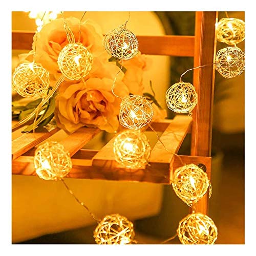 Metal Wire Ball String Light (Gold, 4 Meters)