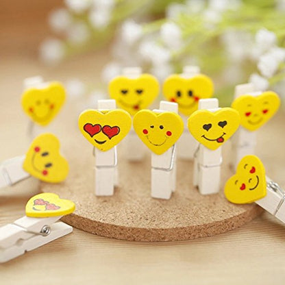 Heart Face Photo Clip String Light (Warm White, 6 Meters)