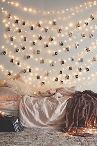 Heart Face Photo Clip String Light (Warm White, 6 Meters)