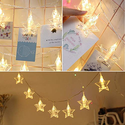 Star Photo Clip String Light - 16 Clips
