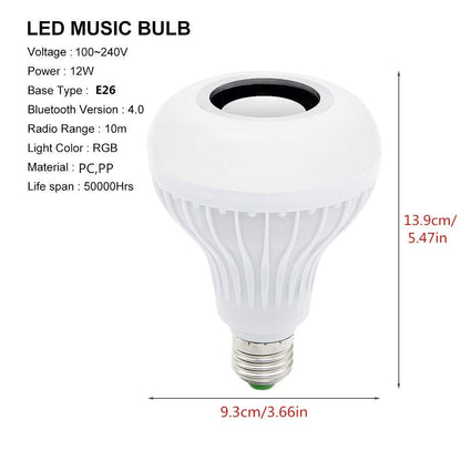 Bluetooth Colour Bulb Light E27 (Multicolour, 10 CM)