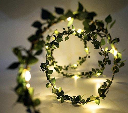 Glimmer Lightings home decoration leaf bedroom LED string lights for Diwali Christmas Party balcony and weddings