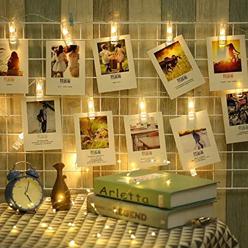 Photo Clip String Light 16 Clips (Warm White, 2 Meters)