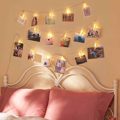Photo Clip String Light 16 Clips (Warm White, 2 Meters)