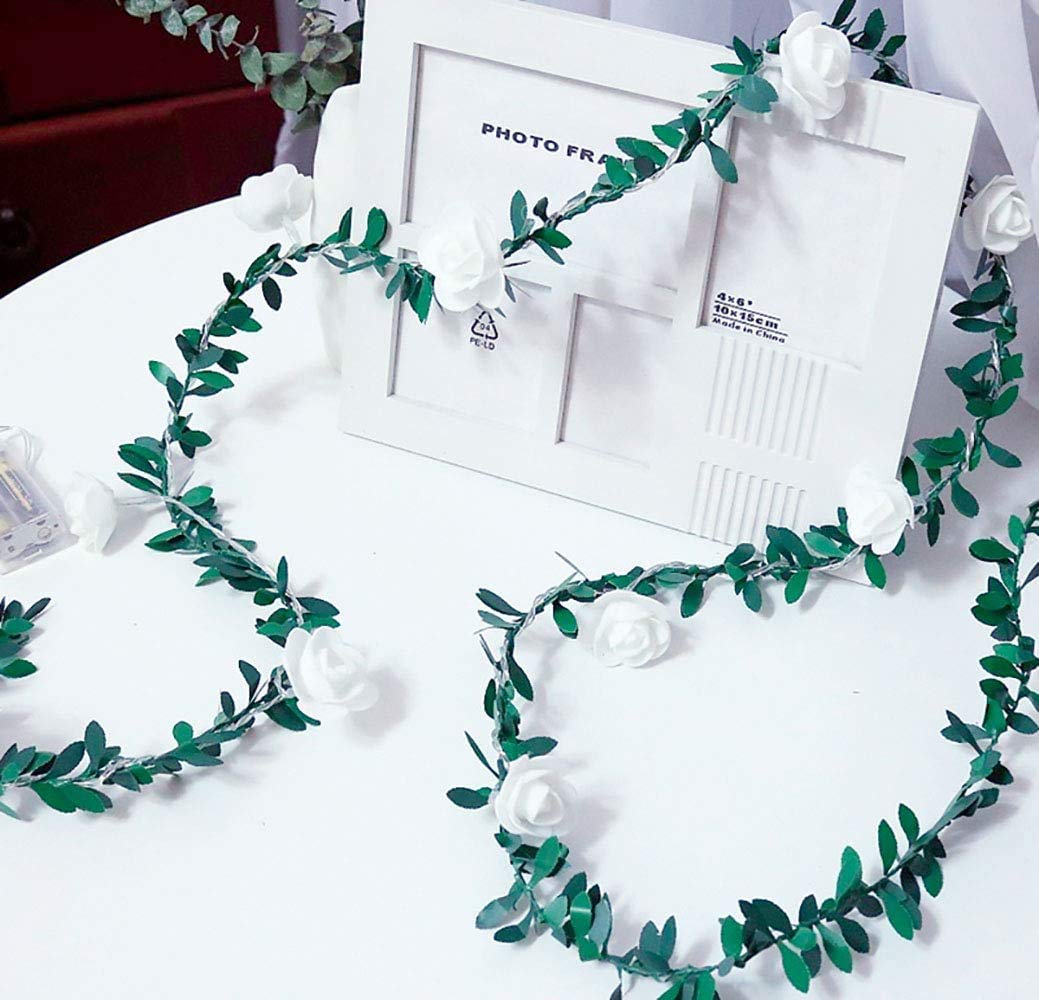 Glimmer Lightings home decoration leaf flower bedroom LED string lights for Diwali Christmas Party balcony and weddings