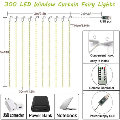 Fairy String Light Curtain