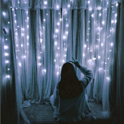 Curtain String Light (White, 9 Foot)