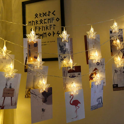 Star Photo Clip String Light - 16 Clips