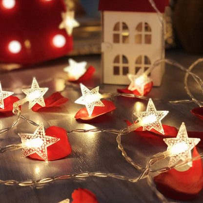 Star Crystal String Light (Warm White, 4 Meters)