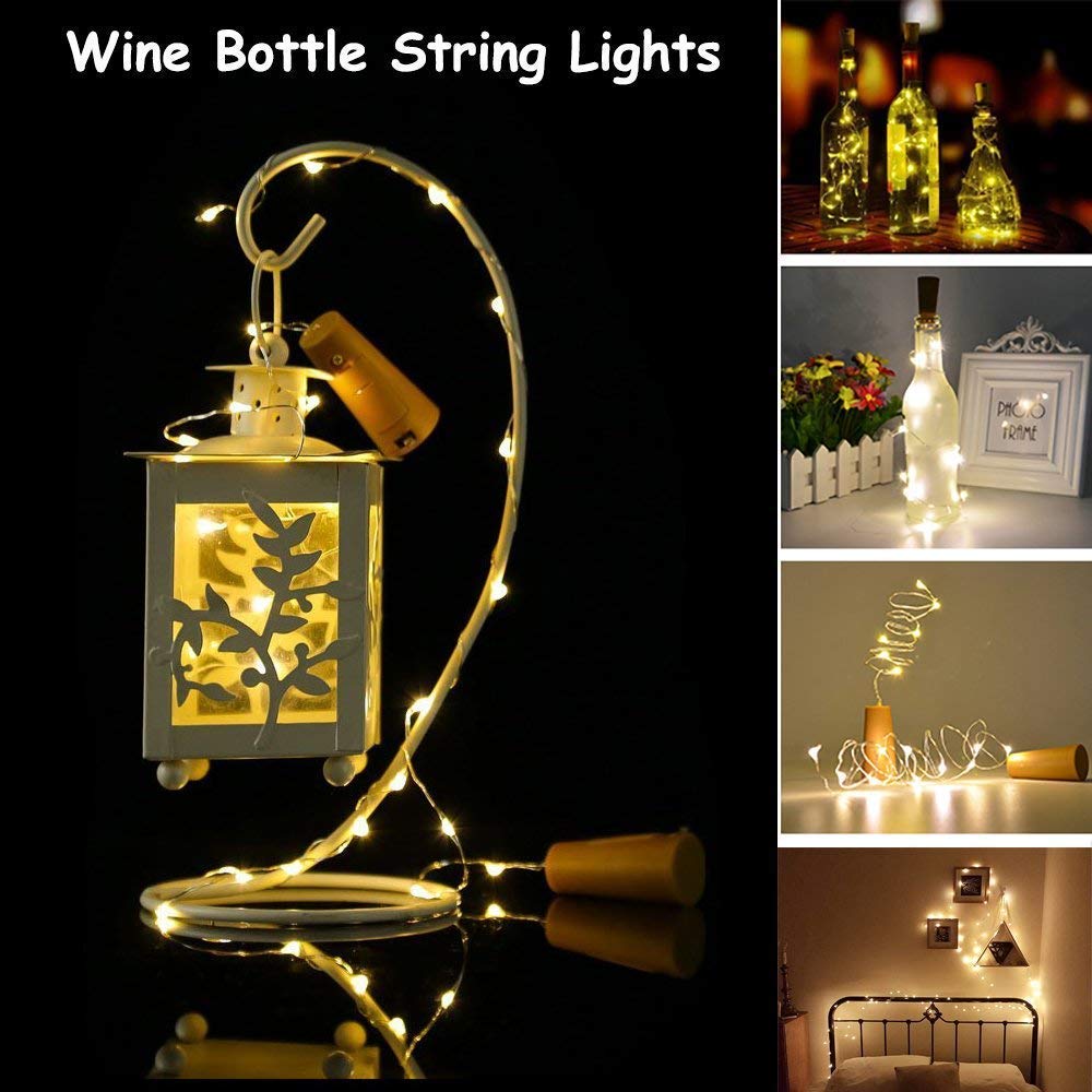 Cork String Light Pack of 6 (Warm White, 2 Meters)