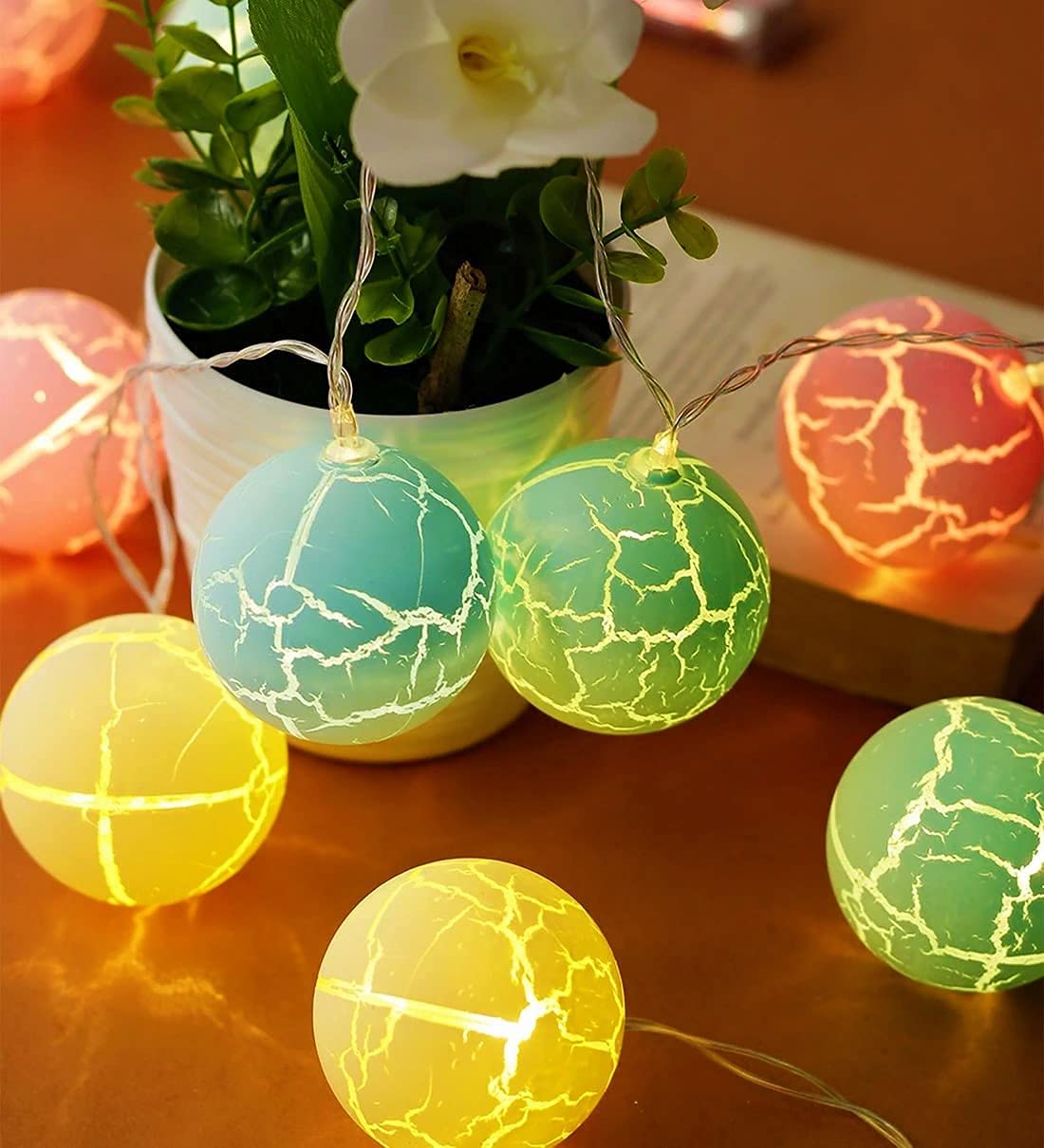 Glimmer Lightings home decoration crack fairy string lights for Diwali Christmas Party and weddings