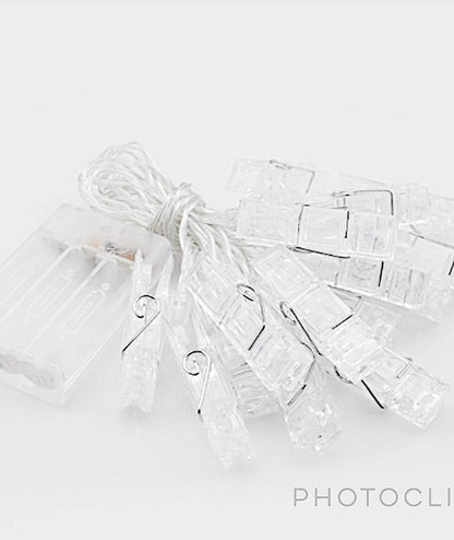 Photo Clip String Light 10 Lamps (Warm White, 1.5 Meters)